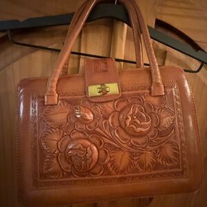 Tooled Leather Handbag